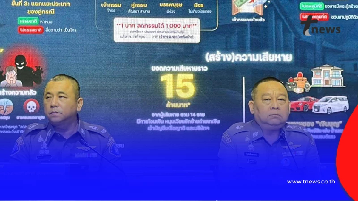 แถลงผลการปฏิบัติ ทลายขบวนการ "อ.ต้น อวตารพระผู้สร้าง"