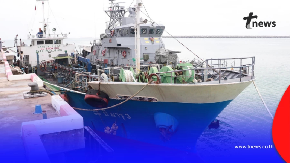 จับเรือขนน้ำมันหนีภาษี กว่า 300,000 ลิตร มุ่งหน้าแม่น้ำเจ้าพระยา