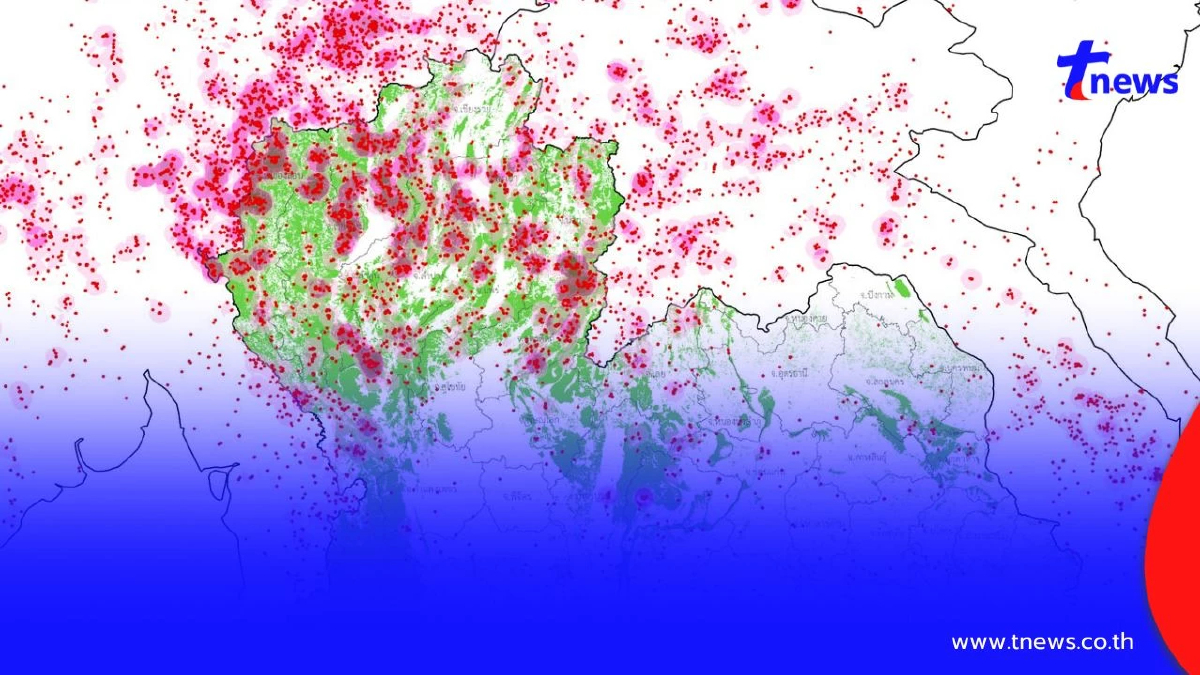 จุดความร้อนไทยพุ่งนิวไฮ! วันเดียวทะลุ 4,750 จุด สูงสุดในรอบนี้