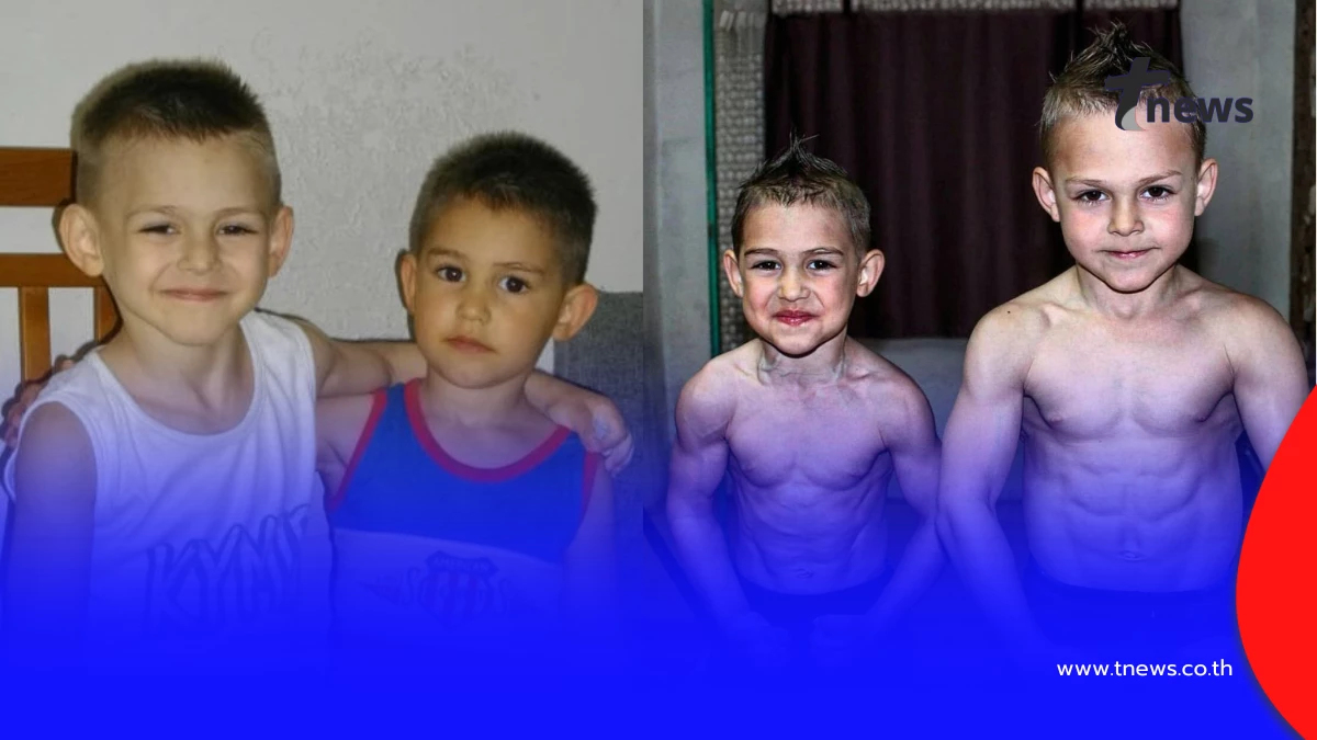 จากไวรัลเด็กเล่นกล้าม สู่วัยรุ่นสุดแกร่ง เปิดภาพล่าสุด 2 พี่น้อง