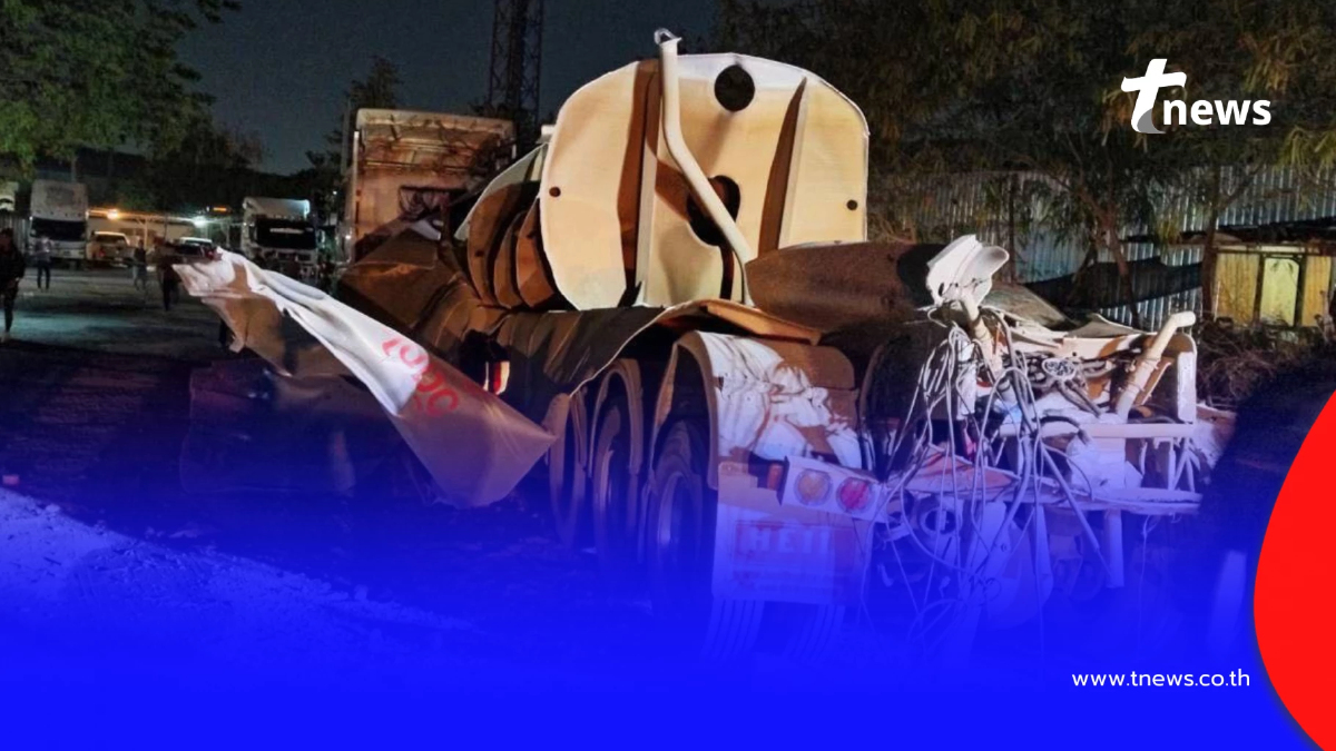 สลด รถบรรทุกน้ำมันถังเปล่า ระเบิดดังสนั่น มีผู้เสียชีวิต