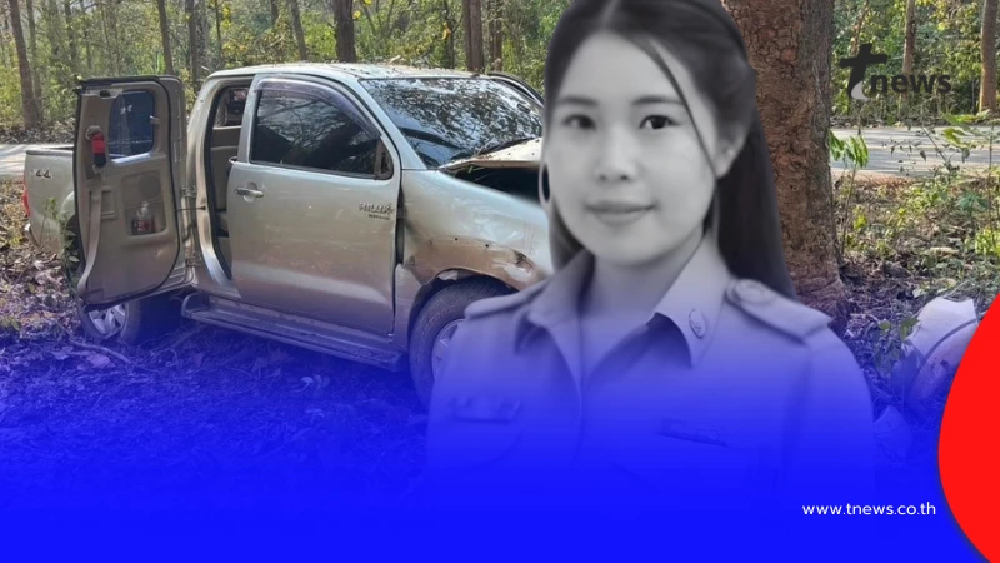 อาลัย ครูสาวขับกระบะกลับรร. สุดท้ายดับสลด รู้สาเหตุยิ่งเศร้า