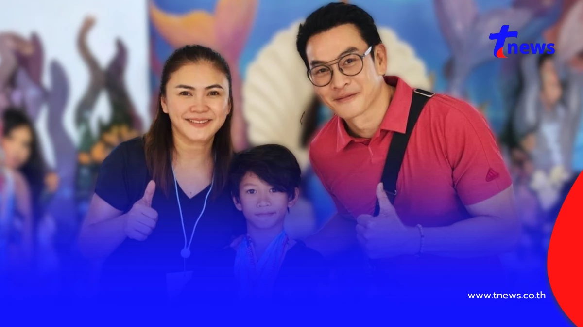 สุดภูมิใจ ลูกชายพระเอกดัง โชว์ฟอร์มเทพ คว้า 7 เหรียญว่ายน้ำ