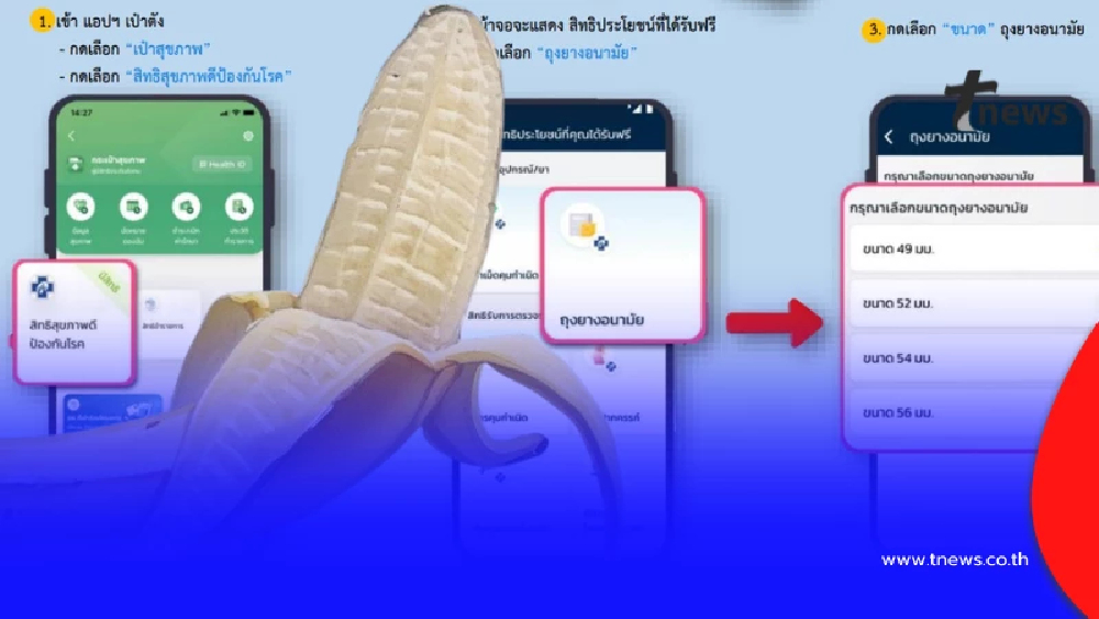 เปิดวิธี "รับถุงยางอนามัยฟรี" 10 ชิ้นต่อสัปดาห์ ผ่านแอป "เป๋าตัง"