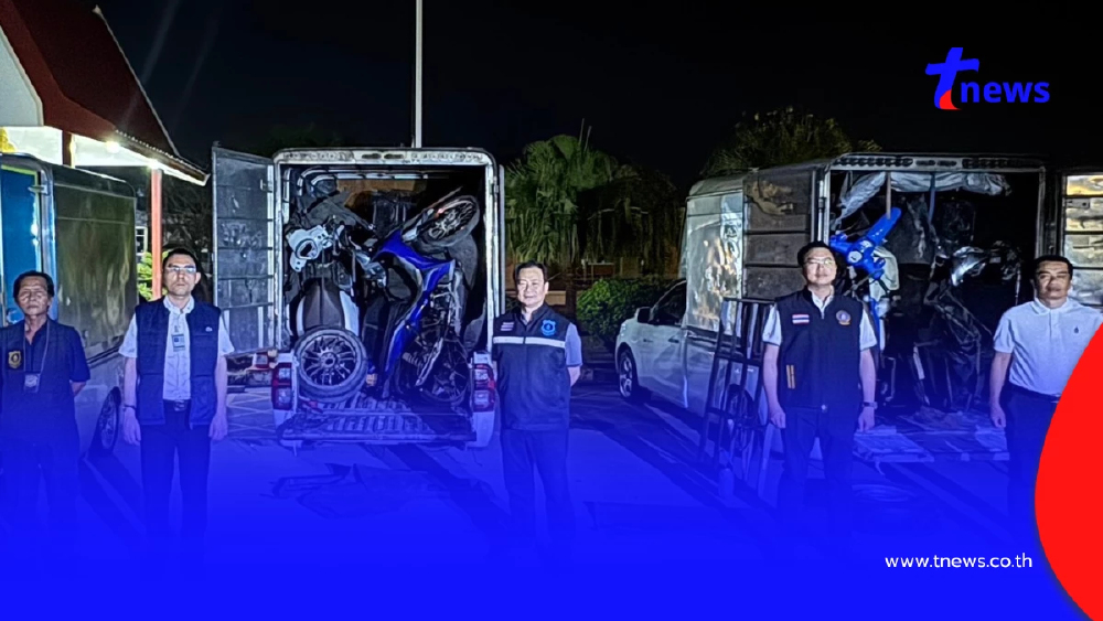 ศุลกากรสกัดกระบะตู้ทึบขน จยย. 30 คัน เตรียมส่งออกพรมแดน