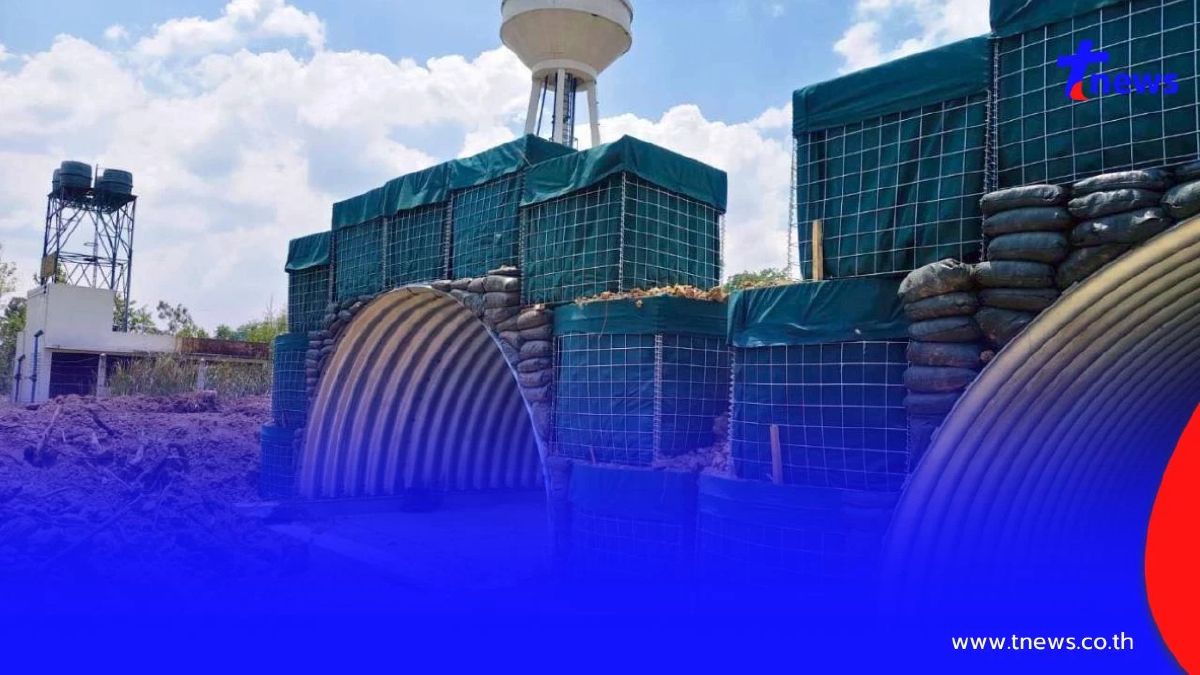 ทบ.เร่งเสริมความมั่นคงชายแดนไทย–กัมพูชา สร้างหลุมหลบภัย