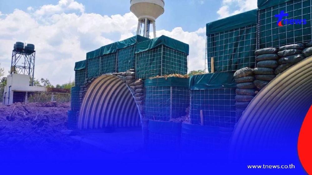 ทบ.เร่งเสริมความมั่นคงชายแดนไทย–กัมพูชา สร้างหลุมหลบภัย