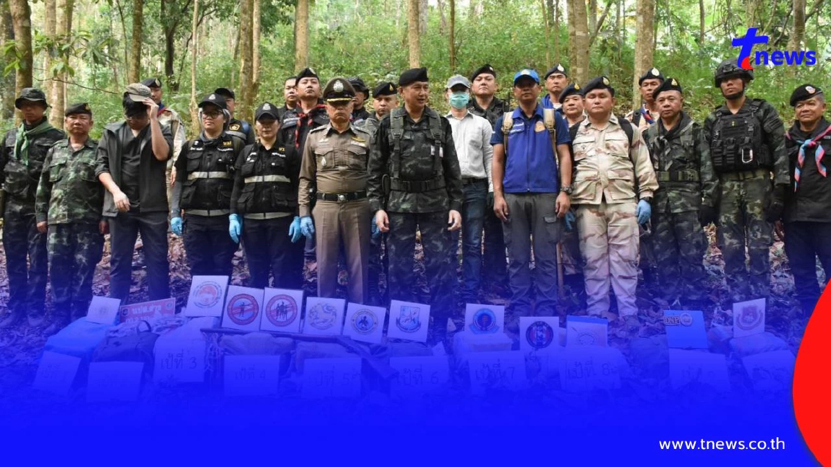 เดือดชายแดน! กองกำลังผาเมืองปะทะแก๊งค้ายา ยึดยาบ้า 1.15 ล้านเม็ด