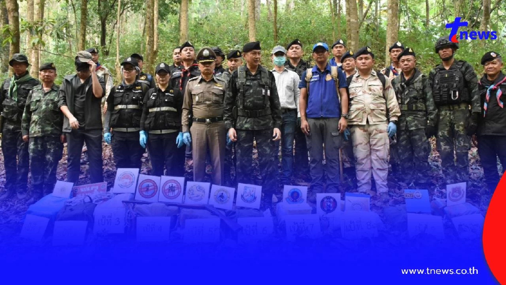 เดือดชายแดน! กองกำลังผาเมืองปะทะแก๊งค้ายา ยึดยาบ้า 1.15 ล้านเม็ด