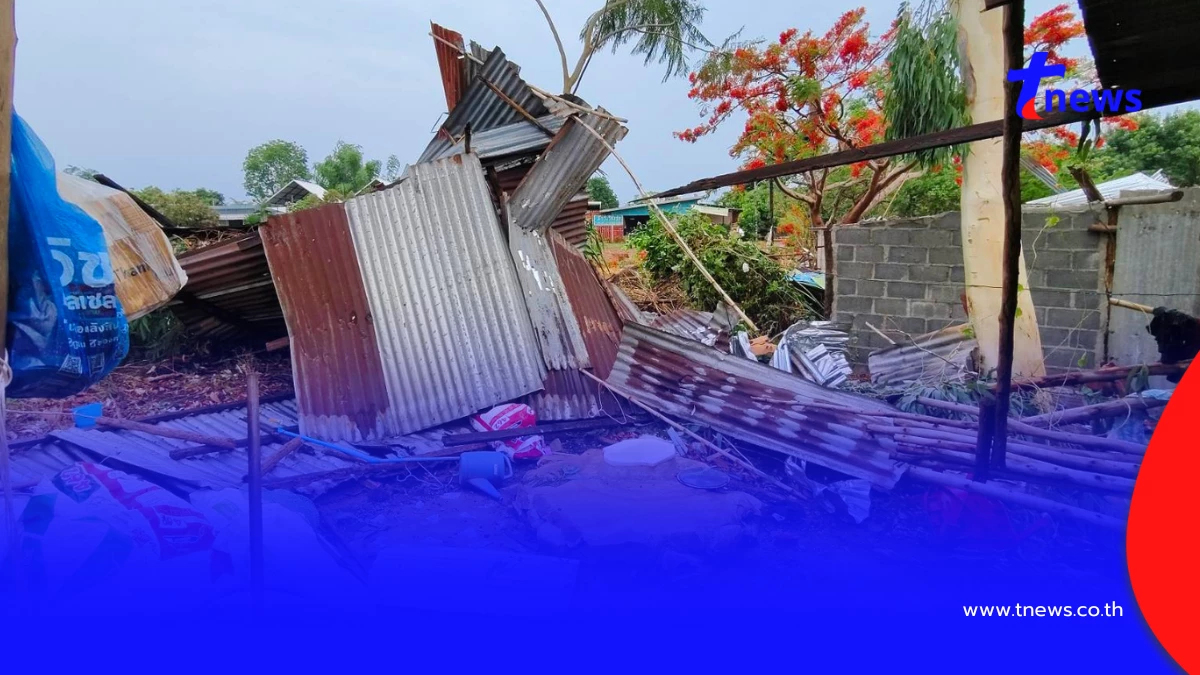 พายุถล่มโคราชร้านพังราบ ป้ารอดตายเชื่อบารมีพระสมเด็จฯ