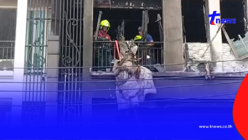 ไฟไหม้กลางดึกย่านอุดมสุข ดับ 2 ราย ใจหายหลังรู้ตัวผู้เสียชีวิต