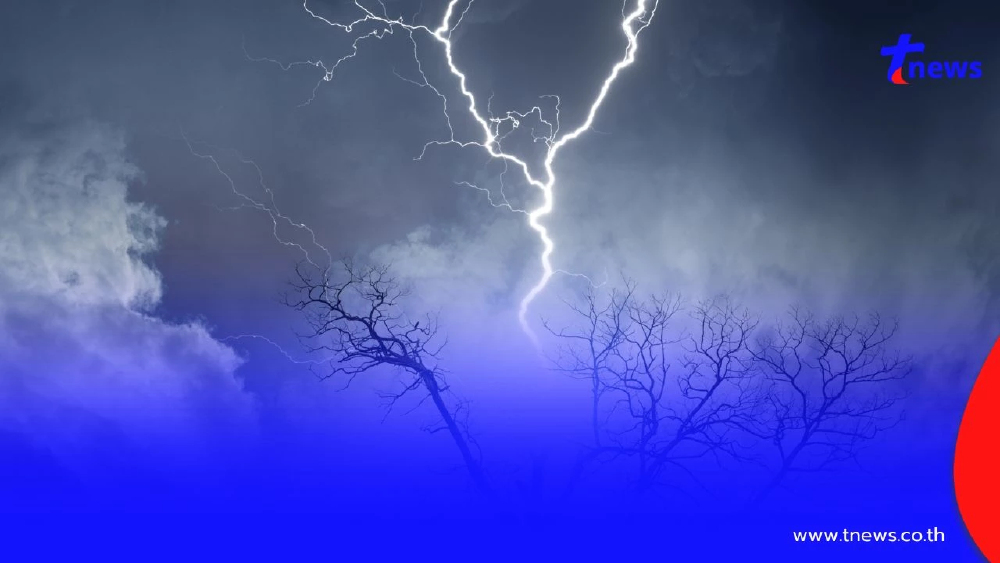 กรมอุตุฯ เตือนพายุฤดูร้อนถล่มไทยตอนบน 24-25 เม.ย. ฝนฟ้าคะนอง