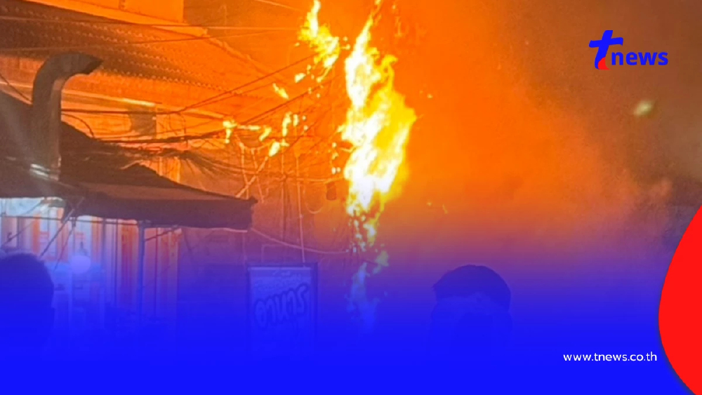 ไฟไหม้สายสื่อสารอยุธยาวอด ชาวบ้านผวาสายห้อยระโยงระยางหน้าบ้าน