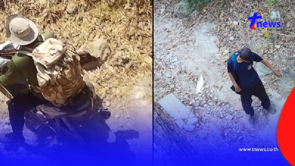 เปิดภาพ ชายต้องสงสัยเผาป่า ล่ากระทิง ป่ามรดกโลกวอดแล้ว 5 พันไร่