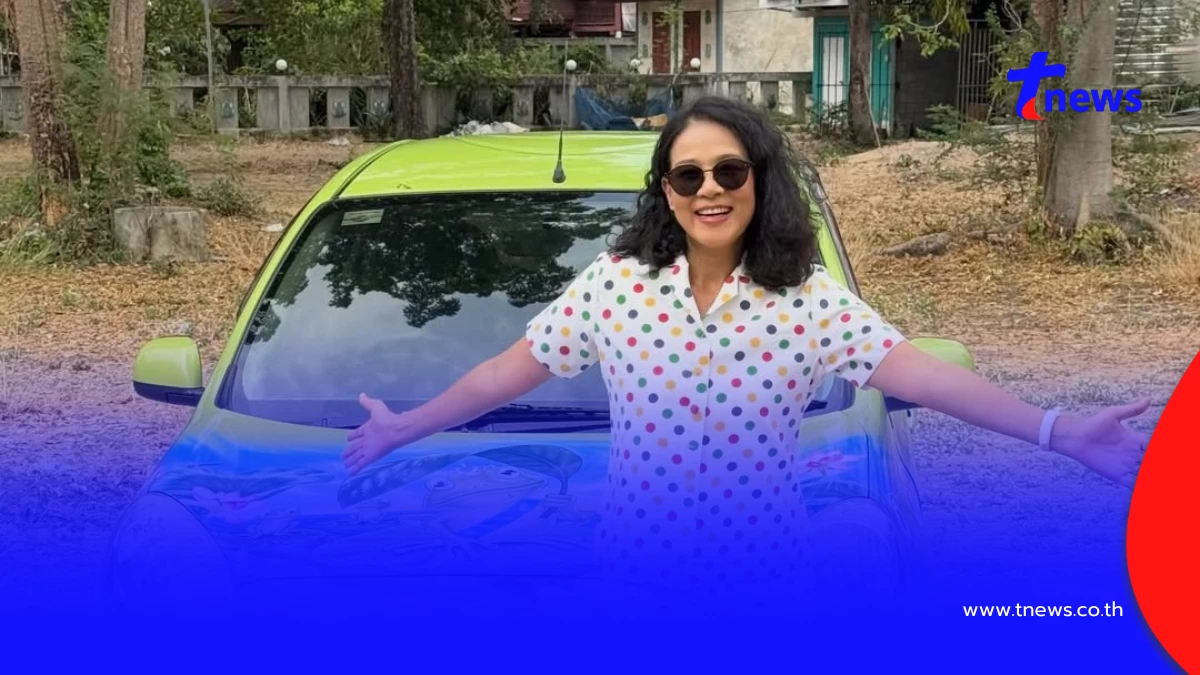 วิถีบ้านสวน กบ ปภัสรา  โชว์รถสีเขียวสุดคิวต์ เลขทะเบียนสวย