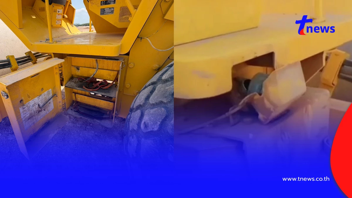 โจรระบาด! บุกไซต์งานบ้านค่ายดูดน้ำมัน-ฉกแบตเตอรี่รถบด