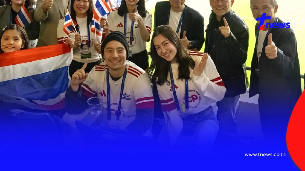 หวานไกลถึงญี่ปุ่น! “เบลล่า-ชวิณ” ควงกันเชียร์บอลที่โอซาก้า