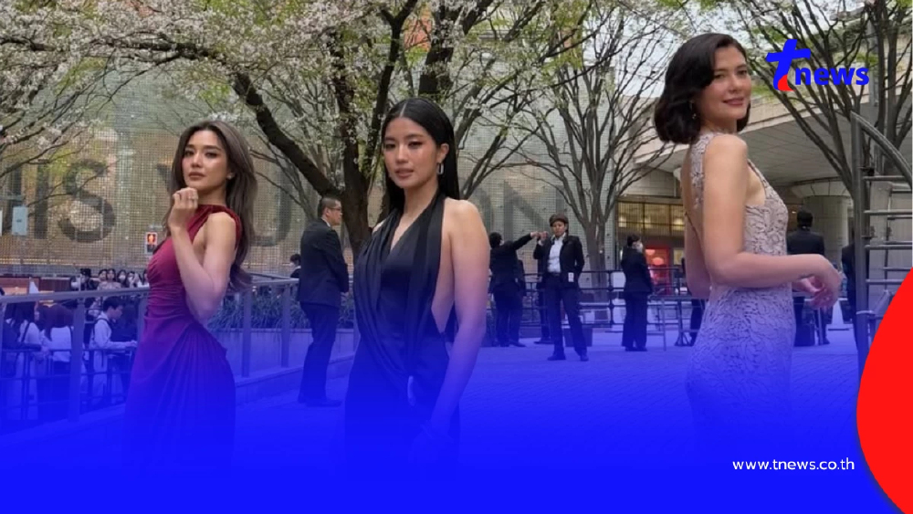 ก้อย อรัชพร โภคินภากร ออร่าพุ่ง ลุคออลแบล็กเฉิดฉายพรมแดงโตเกียว