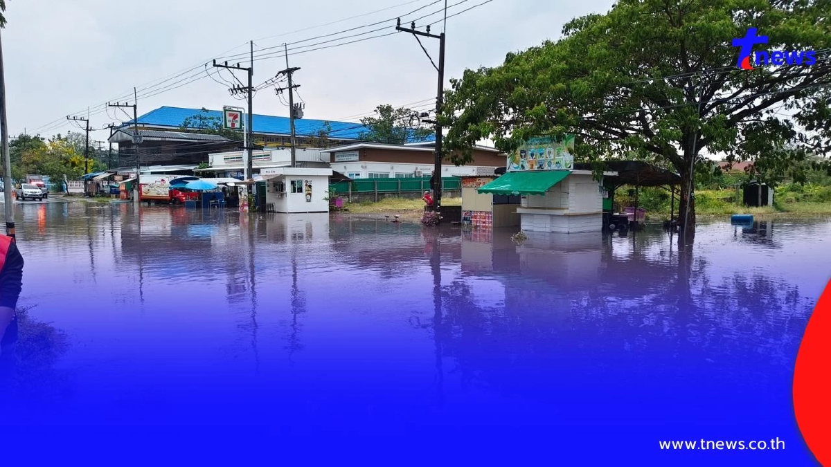 พายุฤดูร้อน! ถล่มกาฬสินธุ์ น้ำท่วมหนัก อ.สมเด็จ เร่งระบายด่วน