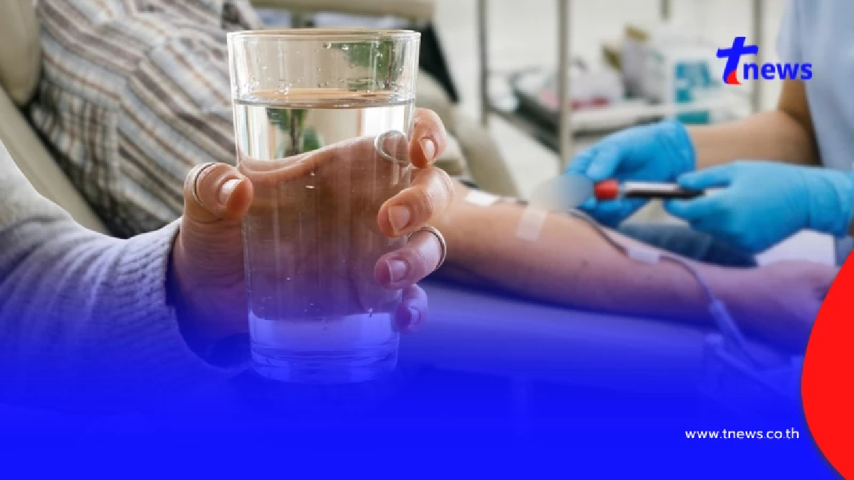สภาเทคนิคการแพทย์ ตอบชัด ก่อนเจาะเลือด ดื่มน้ำเปล่าได้ไหม