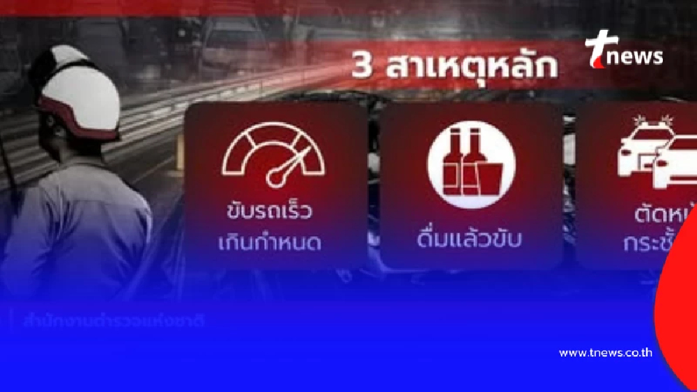 เช็กสถิติ 6 วันสงกรานต์ลดลงต่อเนื่อง ย้ำเดินทางกลับห้ามประมาท