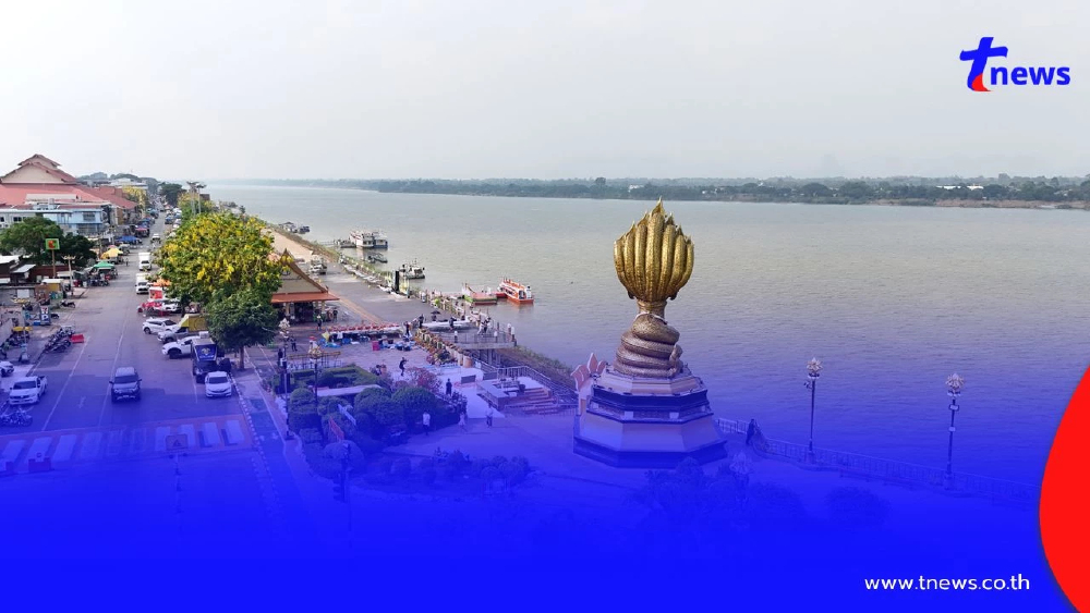 ริมโขงเดือด! อุณหภูมิทะลุ 40 องศา ฟ้าหลัว–ฝุ่น PM2.5 พุ่งสูง