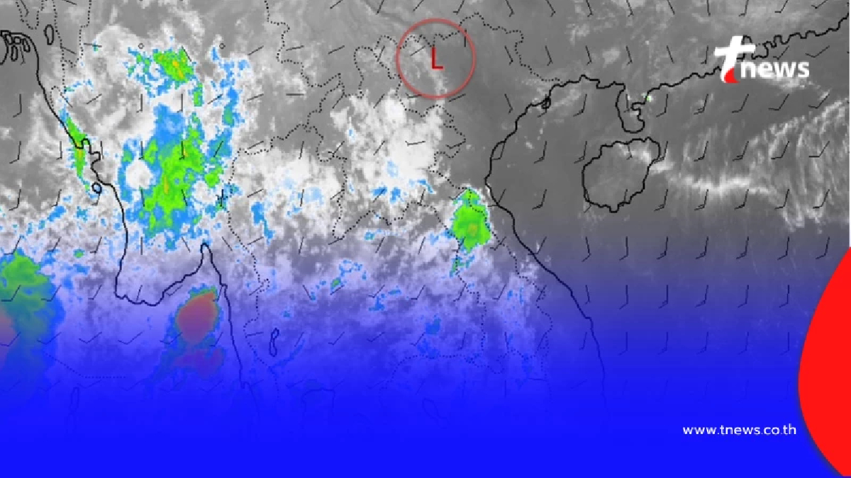 เตือนใต้ฝั่งตะวันตกรับมือฝนตกหนัก ร่องมรสุมจ่อพาดผ่าน ฝนทวีคูณทั่วไทย