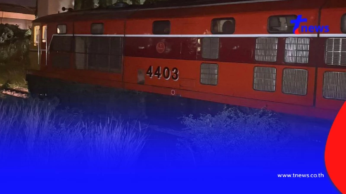 สลดกลางดึก สาววัย21 ดับคาที่เซ่นรถไฟขนสินค้าชนมอเตอร์ไซค์
