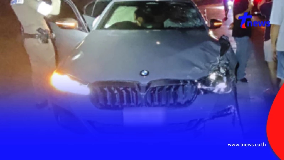 นักศึกษา ม.ดัง ซิ่ง BMW พุ่งเสยท้ายจยย.ไรเดอร์เสียชีวิตสลด