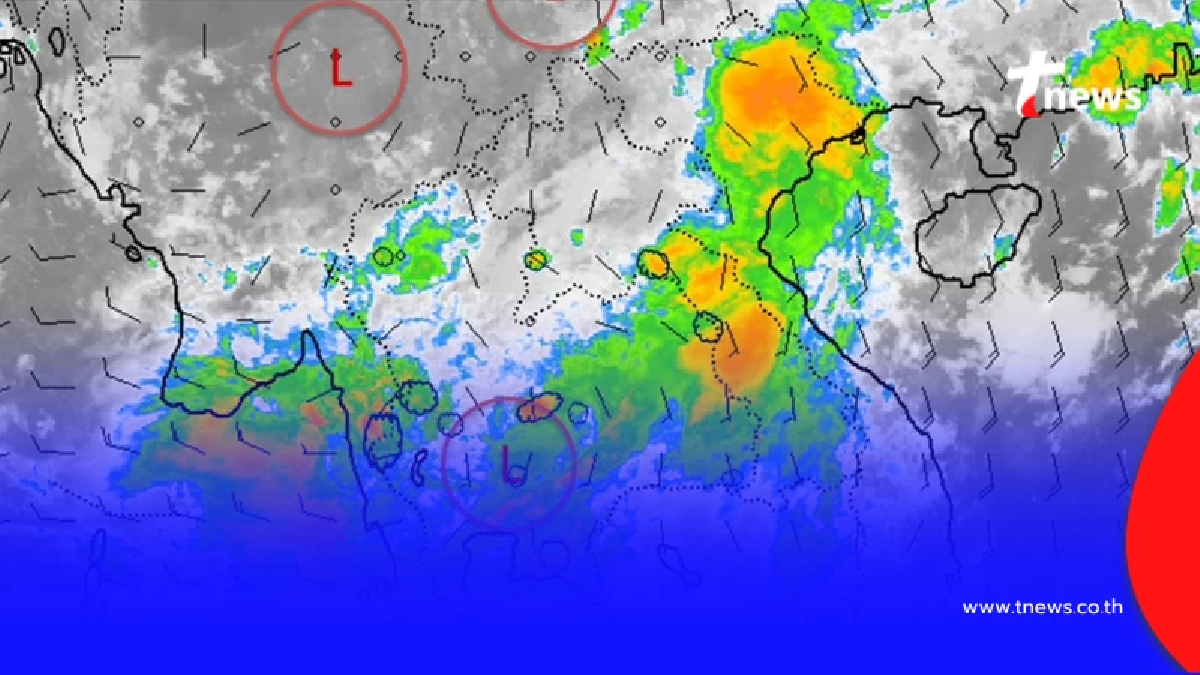ประเทศไทยฝนตกต่อเนื่อง กทม. โดน 60% ทั่วไทยอ่วมฝนตกหนักมาก