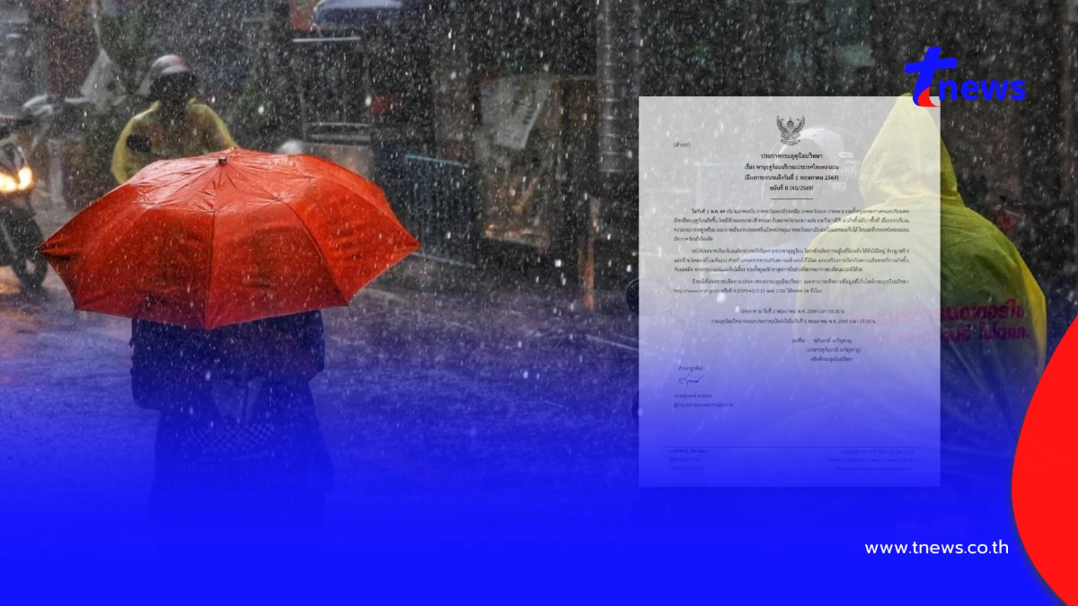 พิกัด 36 จังหวัด โดนเต็มๆ วันนี้ พายุฤดูร้อนถล่ม ฝนฟ้าคะนอง ลมกระโชก