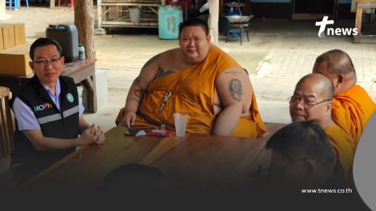 สาเหตุ พระหนุ่ม น้ำหนักพุ่ง 260 กก. ไม่สามารถปฏิบัติกิจของสงฆ์ได้