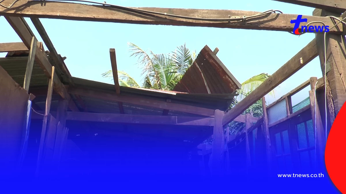 ยโสธรพายุถล่ม 3 อำเภอบ้านพังกว่า 105 หลัง ผู้ว่าฯ สั่งเร่งช่วยด่วน