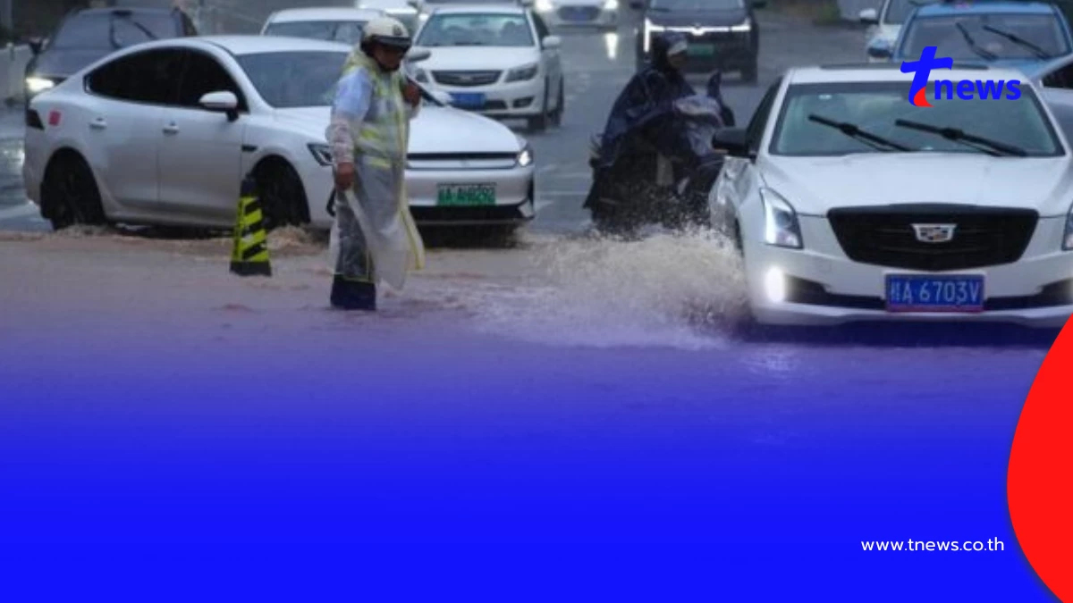 ไต้ฝุ่นไมสักถล่มกว่างซีของจีน ฝนตกหนักรุนแรงเร่งกู้ภัยวุ่น