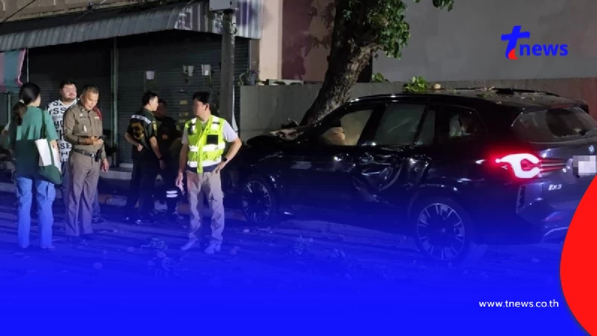 สลด หนุ่มกลับจากดูบอลโลก เมาซิ่ง BMW เสยรถตุ๊กตุ๊ก ดับ 3