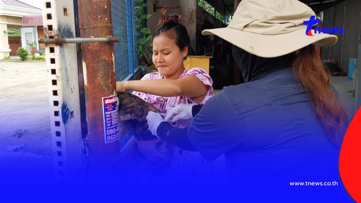ปทุมธานีปูพรมฉีดวัคซีนพิษสุนัขบ้าพื้นที่ไข่แดงคูบางหลวง
