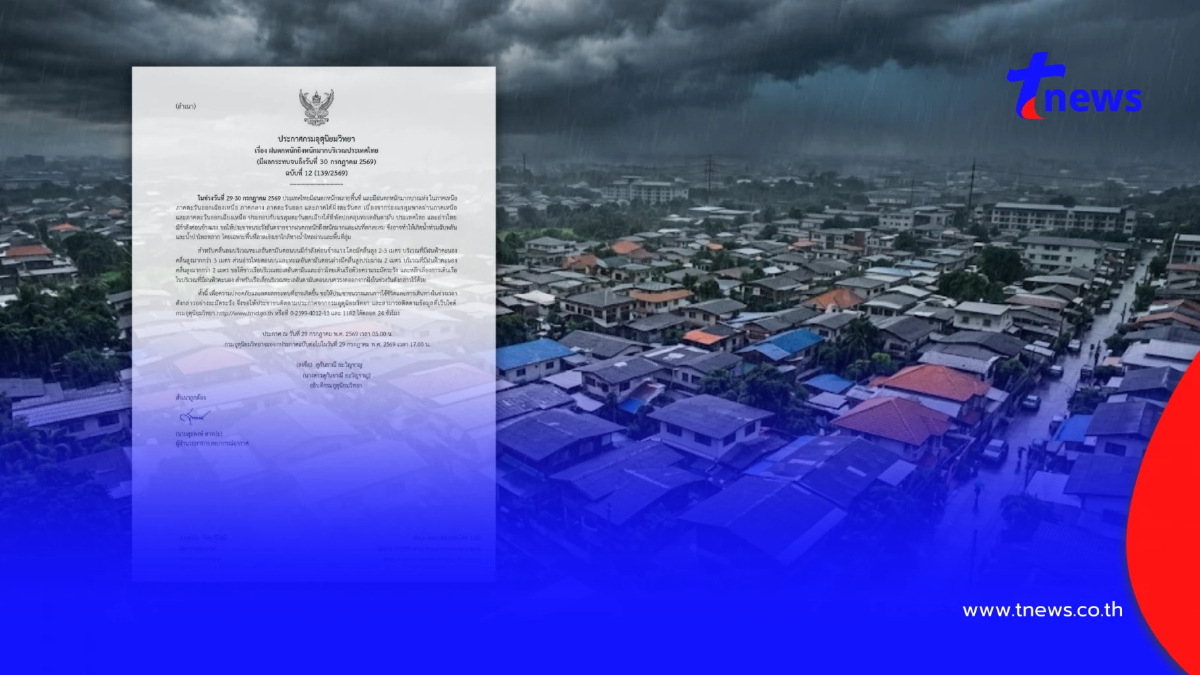 เตือน ฉ.12 ร่องมรสุมวันนี้ 61 จังหวัด โดนเต็ม ๆ ฝนตกหนักถึงหนักมาก