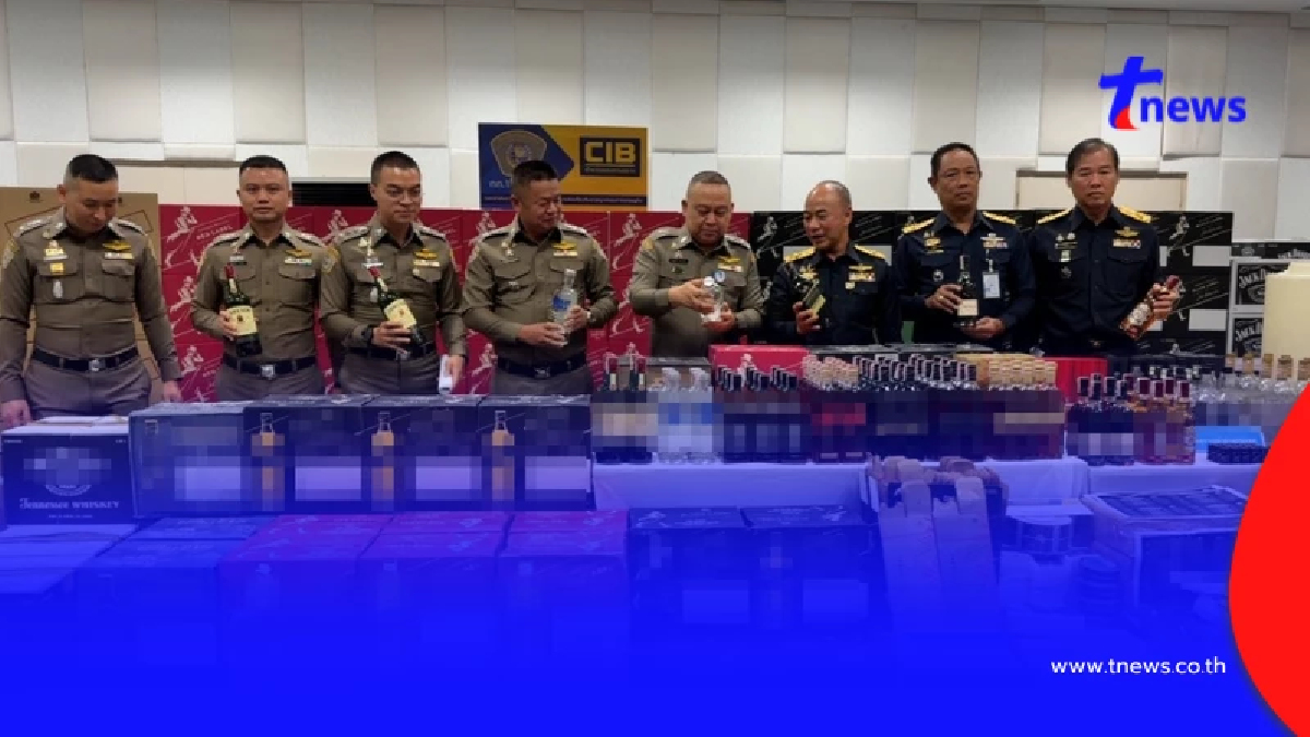 จับเหล้าปลอม 6,700 ขวด ยี่ห้อดังทั้งนั้น เสี่ยงตาบอด-ถึงแก่ชีวิต