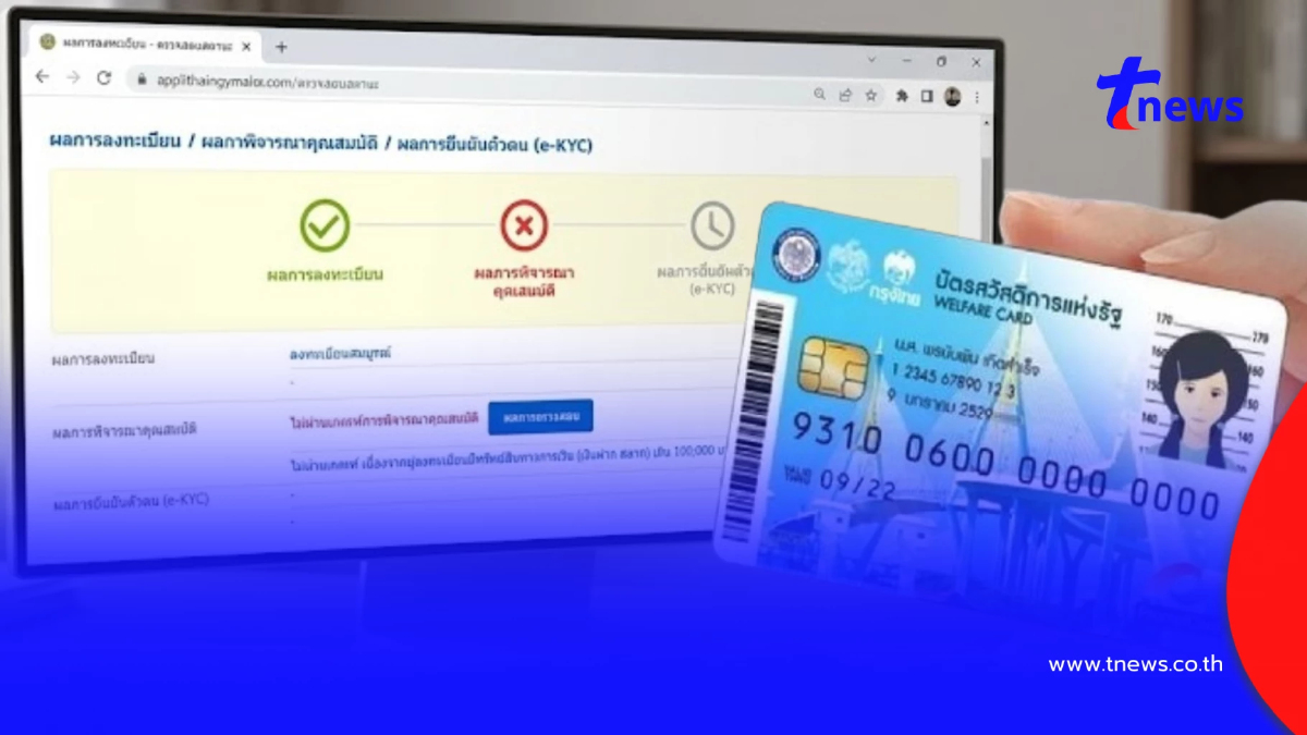 "บัตรสวัสดิการแห่งรัฐ 2569" เปิดขั้นตอนยื่นอุทธรณ์ผ่านเว็บไซต์