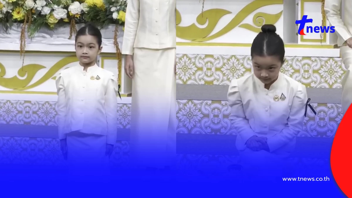 "น้องวีจิ" ลูกสาว "หนุ่ม ศรราม" สวมชุดไทยถอนสายบัวสุดอ่อนช้อย