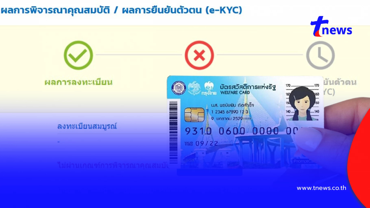 ไม่ผ่านเกณฑ์ "บัตรสวัสดิการแห่งรัฐ 2569" ต้องดำเนินการอย่างไร