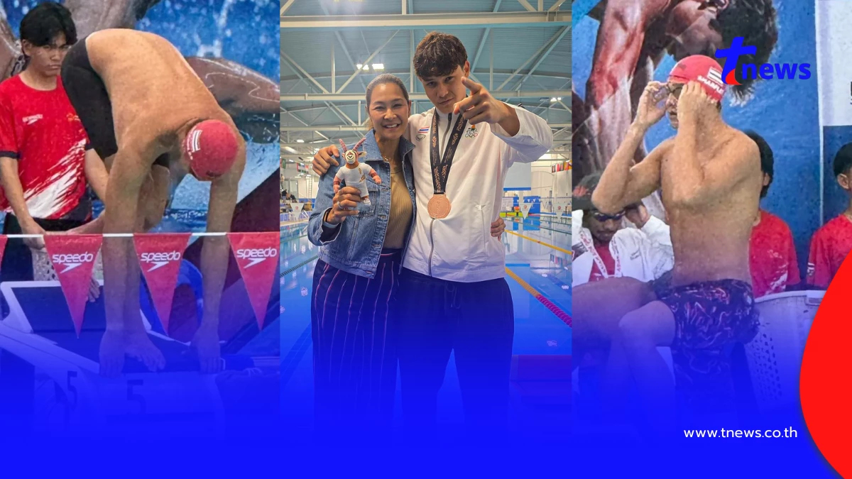 ประวัติศาสตร์หน้าใหม่ ลูกชาย ลูกเกด เมทินี ทุบสถิติว่ายน้ำไทย