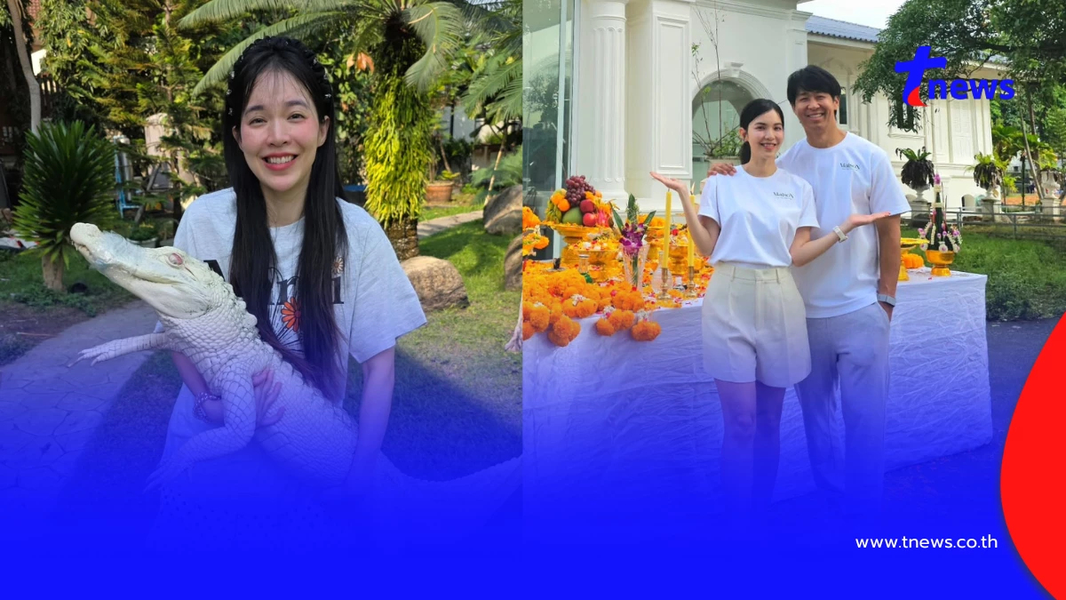 "บัว สโรชา" ถือฤกษ์ดีบวงสรวงคาเฟ่ใหม่ ครอบครัวร่วมยินดี