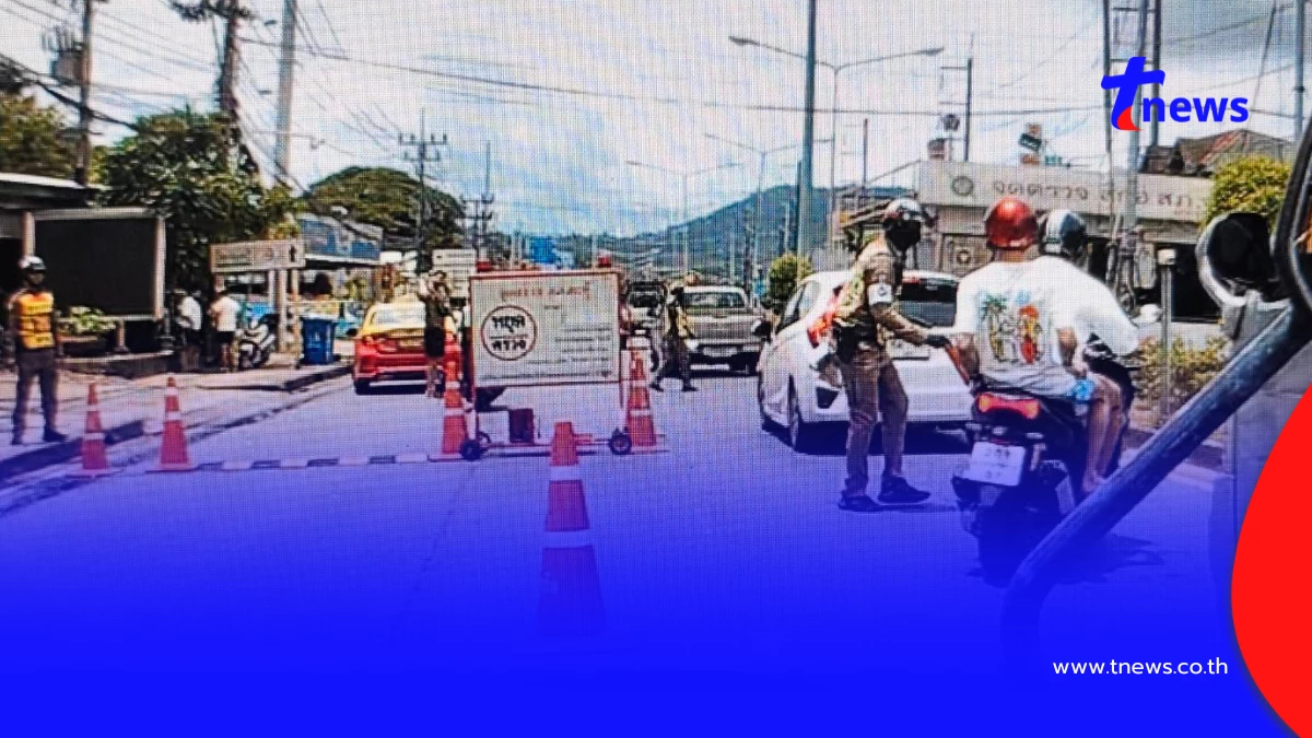 ต่างชาติซิ่งฝ่าด่าน ถีบ ตร.ภูเก็ตล้มเจ็บ ก่อนหนีจนมุมซอยตัน