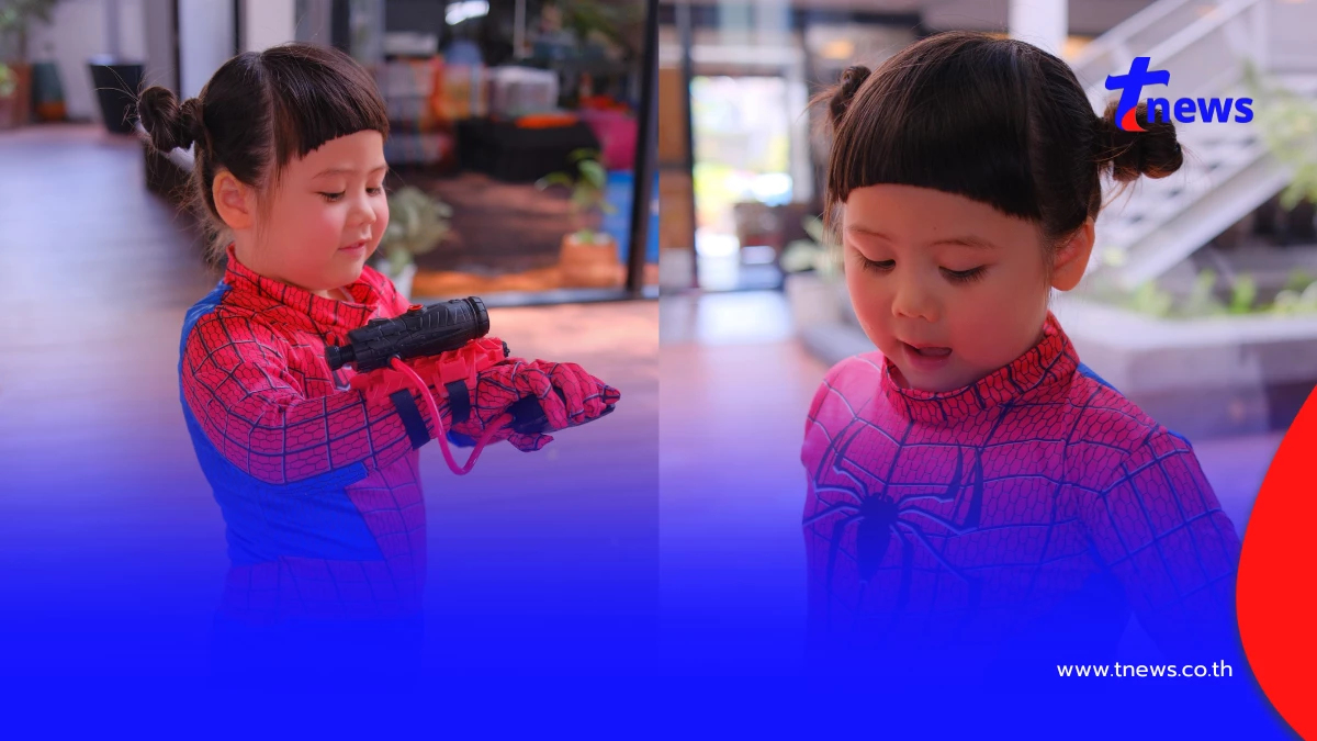 "น้องเกล" แปลงร่างเป็นสไปเดอร์แมนตัวจิ๋ว แจกความสดใส