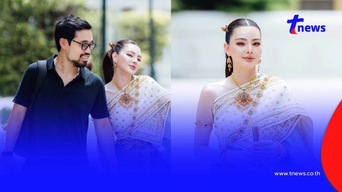 "ดิว อริสรา" สวมชุดไทย เผยภาพหวานคู่แฟนหนุ่ม แฟนๆ แห่ลุ้นข่าวดี