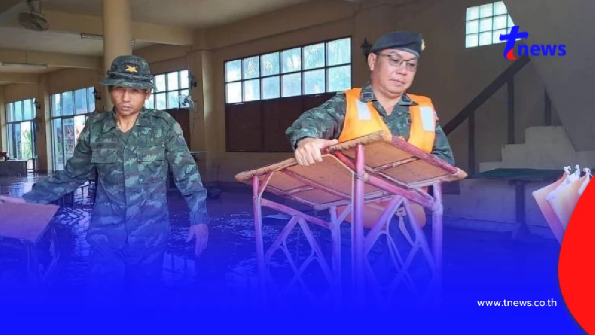 ศบภ.มทบ.38 ส่งกำลังพลเร่งฟื้นฟูอำเภอท่าวังผา หลังอุทกภัย