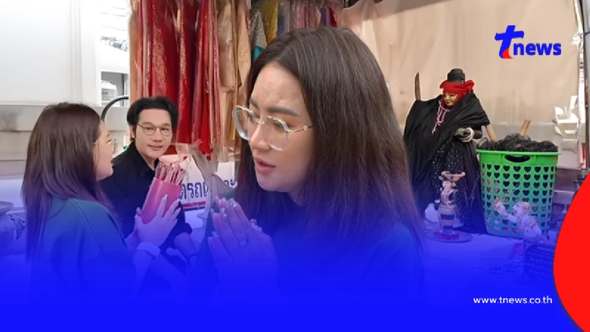 "หมอปลาย" ขอโชคพี่กุมารวัดดัง เขย่าเซียมซี ก่อนล้วงไห ได้เลขมงคล