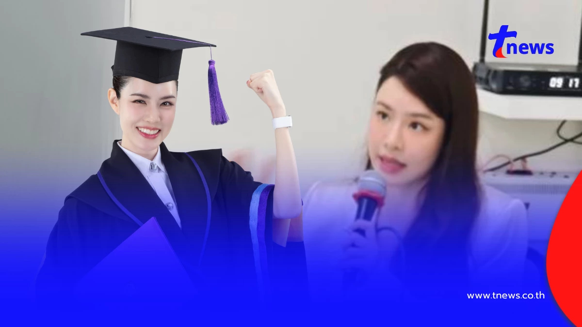 สวยเก่งครบสูตร  "เกรซ กาญจน์เกล้า" คว้าปริญญาโท  ม.ธุรกิจบัณฑิตย์