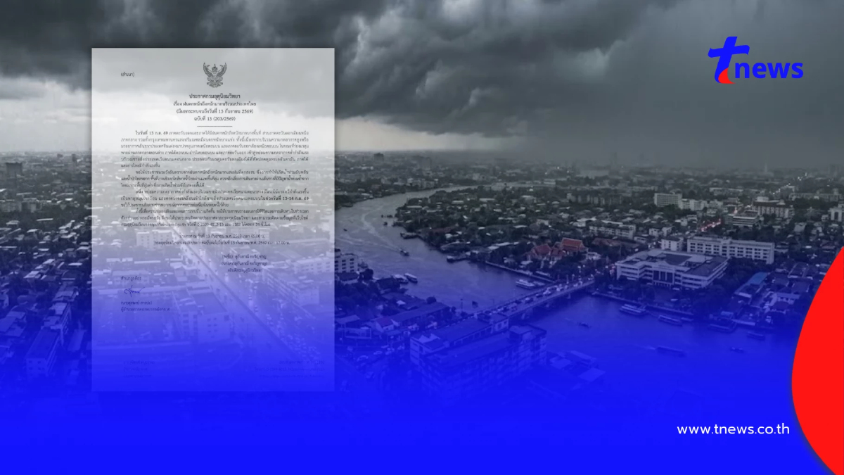 เปิดรายชื่อ 45 จังหวัด ฝนตกหนักถึงหนักมาก เสี่ยงน้ำท่วมฉับพลัน